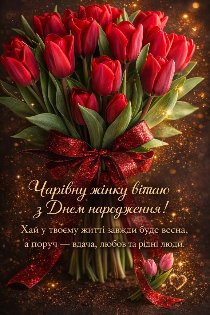 Привітання з Днем народження для жінок своїми словами картинка 3