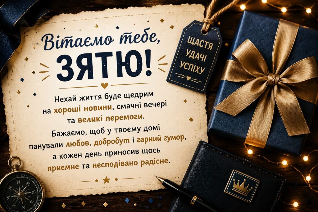 Прикольні привітання з Днем народження зятю та картинки