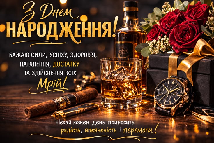 Привітання з Днем народження куму своїми словами картинка 2