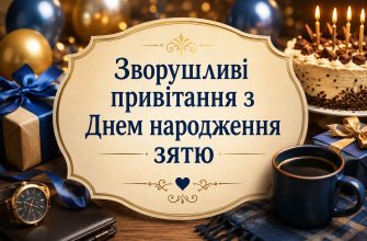 Зворушливі привітання з Днем народження зятю